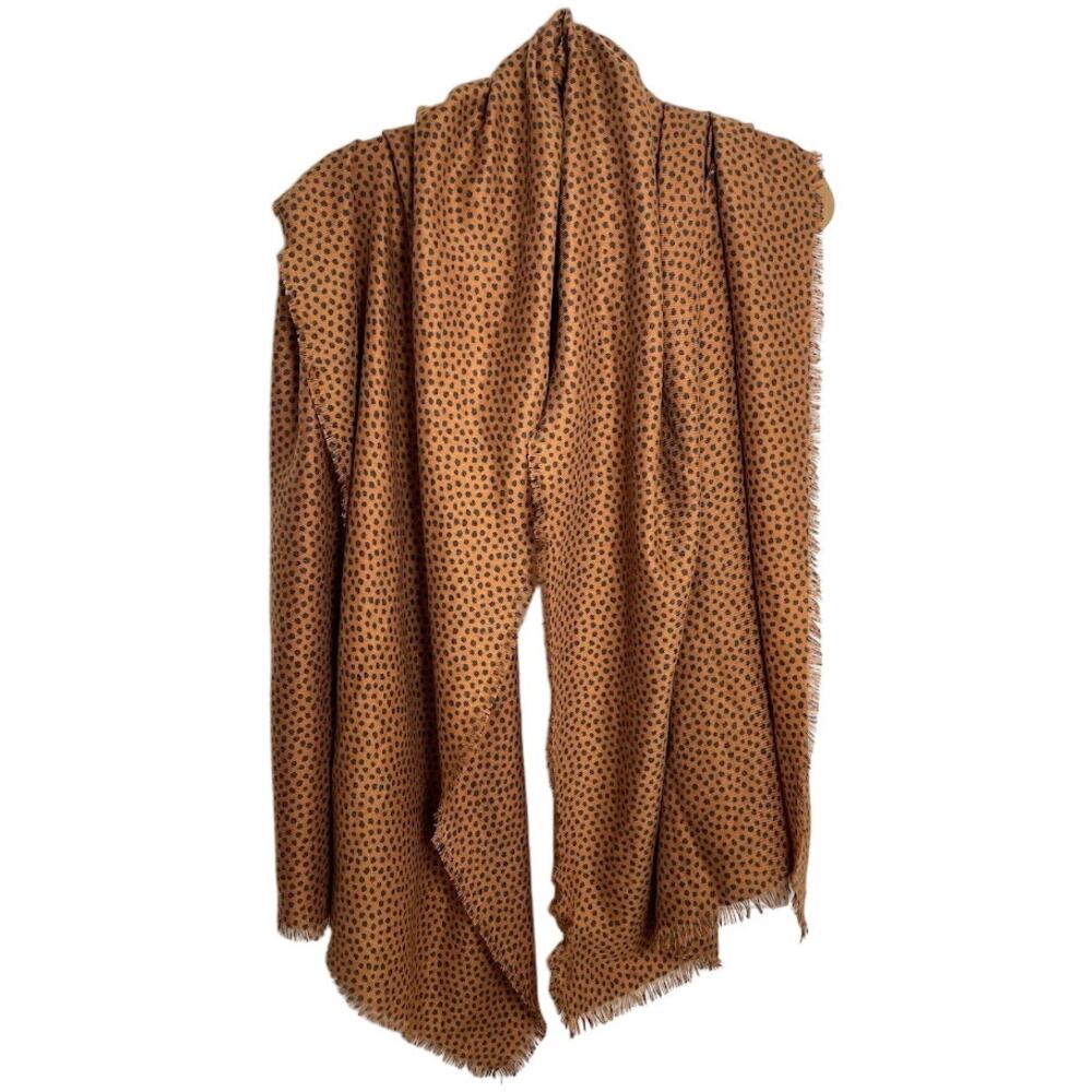 Leopard Print‎ Blanket Scarf Fringe Large Boho Wrap Abstract Animal Print Shawl